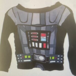 Kids Black and Gray Graphic Long Sleeve Shirt